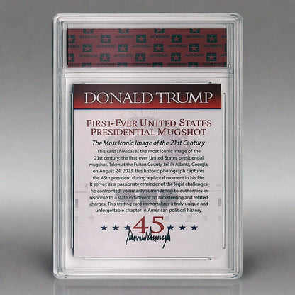 Trump Mug Shot Collector's Card